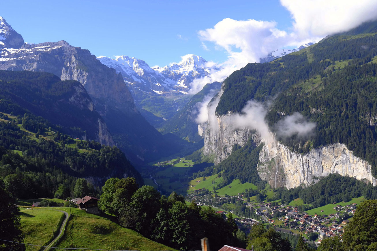 Гора Юнгфрау в Швейцарии