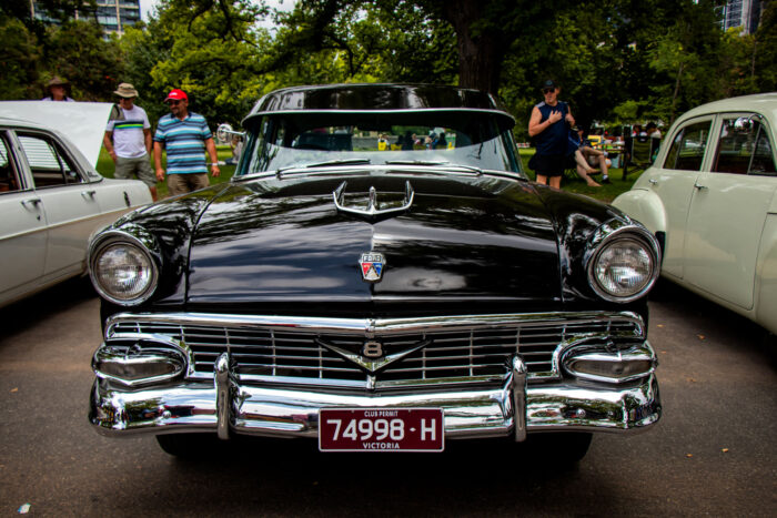 Black Classic Car ford fairlane crown victoria skyliner Photographic Print Poster