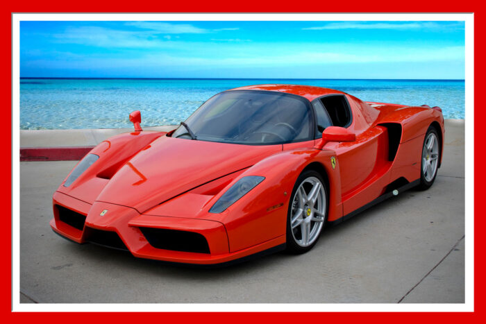 Enzo Ferrari Photographic Print Poster Top Sports Cars of the 2000s - Art Print