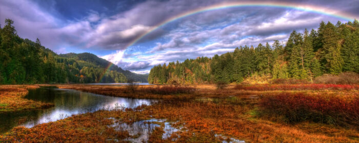 Goldstream Provincial Park Photographic Print Poster The World's Mostincredible Scenery Rainbow Panorama