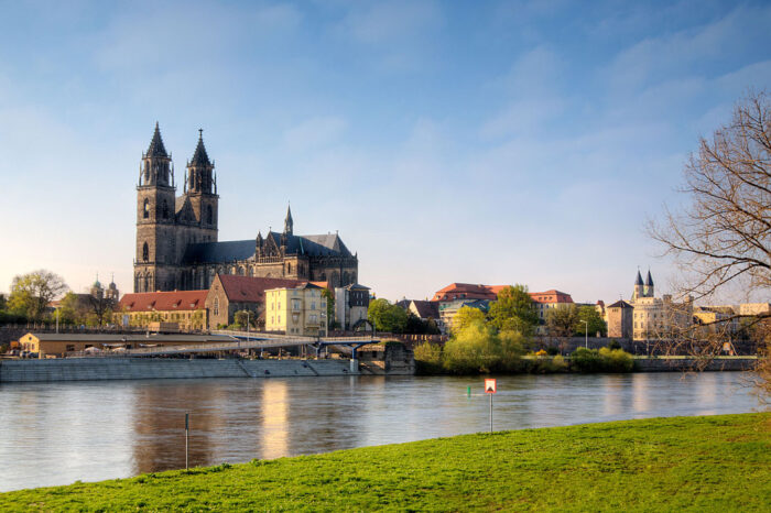 Vista Magdeburg Large Poster Most Beautiful Places in Germany Deutschland