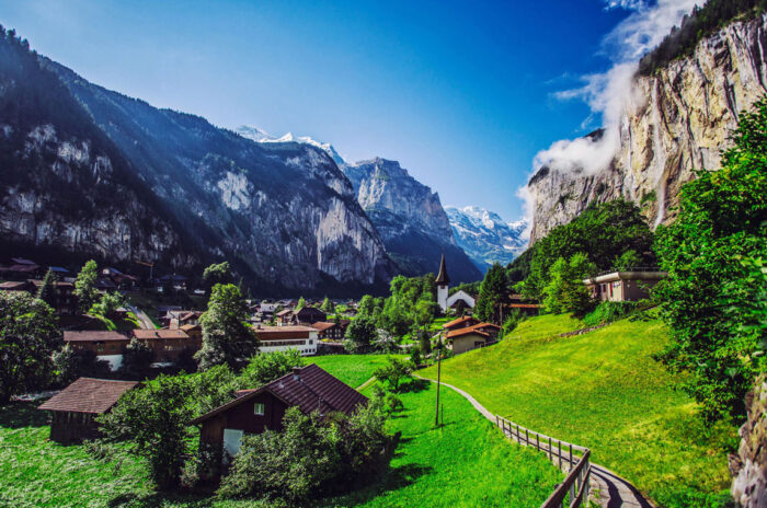 Swiss Alps Photographic PrintPoster Most Beautiful Places in Switzerland