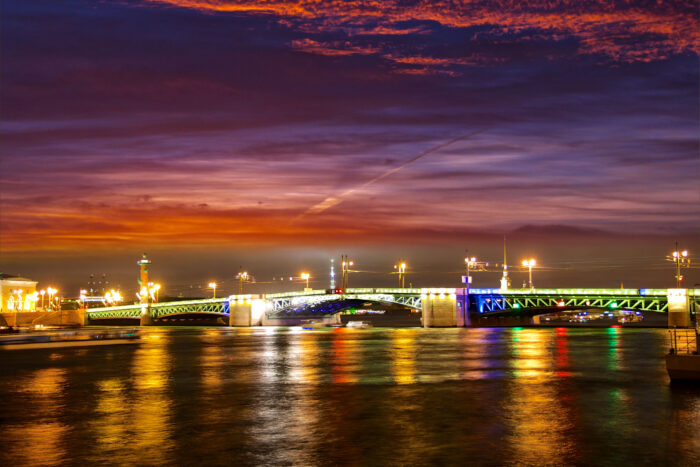 Birzhevoy bridge The World's Most Incredible Cities Art Print Photographic Print Poster - Saint Petersburg,