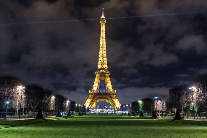 Eiffel Tower at night Paris Poster Most Beautiful Placesin France