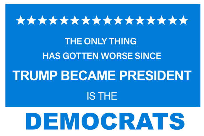 Political Art Print Poster The only thing gotten worse since TRUMP BECAME PRESIDENT is the Democrats