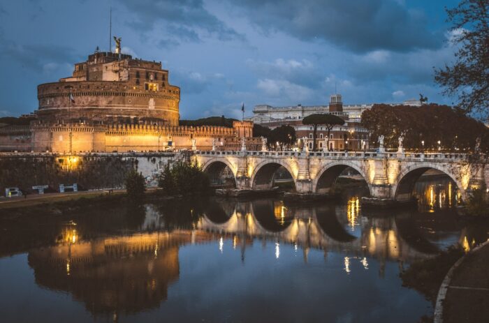 Photographic Print Poster Rome Castle Castel Sant'angelo Landmark Roman