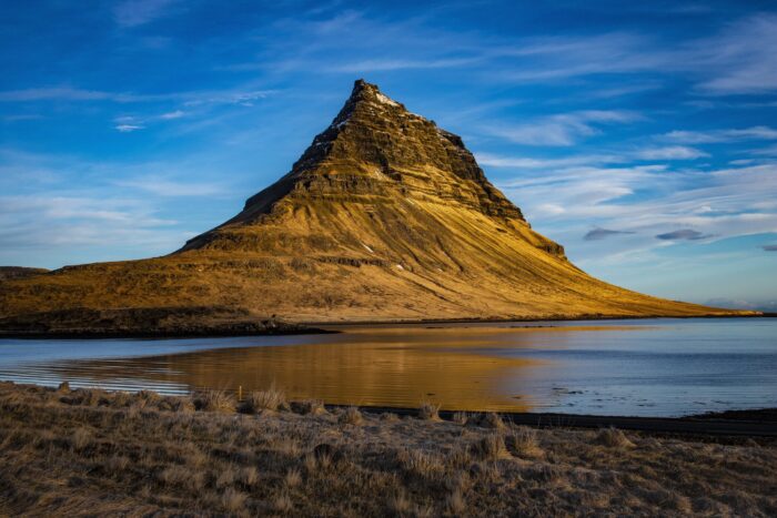 Photographic Print Poster Iceland Vesturland Grundarfj?r?ur Kirkjufell Clouds