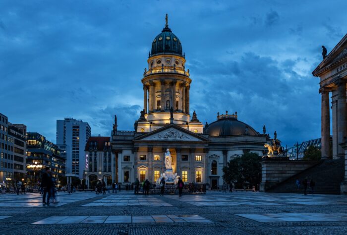 Photographic Print Poster Blue hour Berlin Berlin cathedral Sky Building