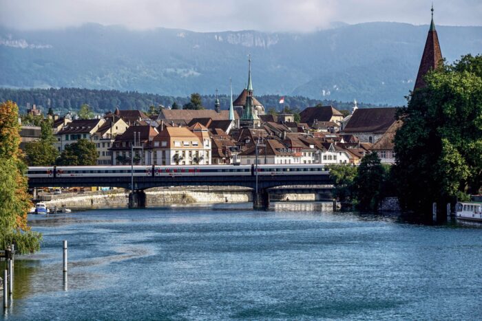 Photographic Print Poster Town Solothurn Skyline City Switzerland View