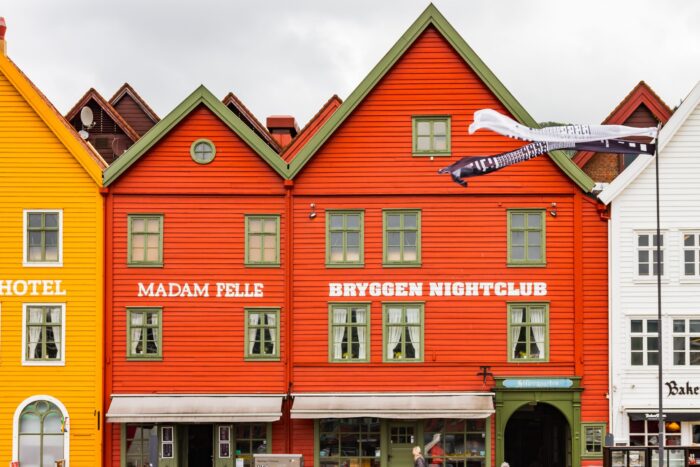 Photographic Print Poster Houses Street City Bryggen Norway Historic center