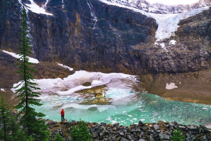 Photographic Print Poster Glacier Melting Global warming Spring Snow Ice