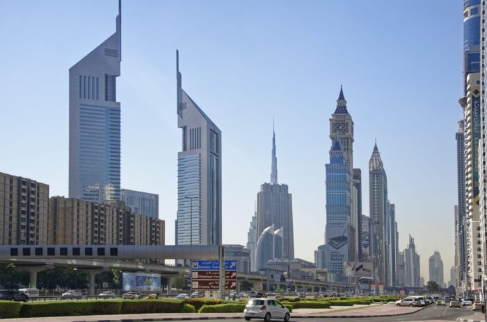 Photographic Print Poster U a e Dubai Sheikh zayed road City Skyscrapers