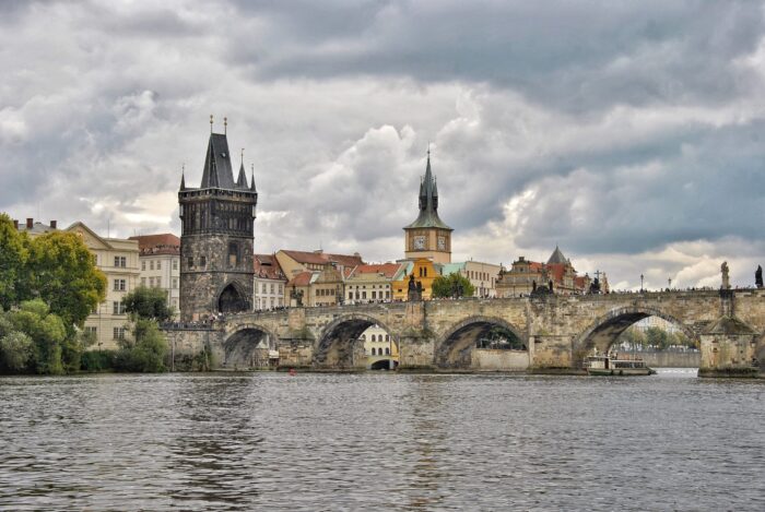 Photographic Print Poster Charles bridge Prague Czech republic Historic bridge