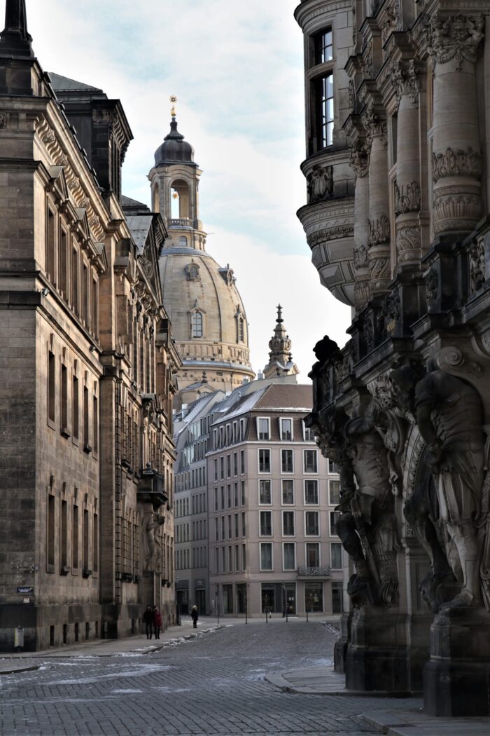 Photographic Print Poster Dresden Buildings Street Road City Architecture