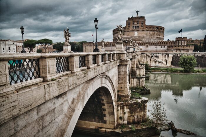 Poster Bridge River Castel Sant'angelo Landmark Monument