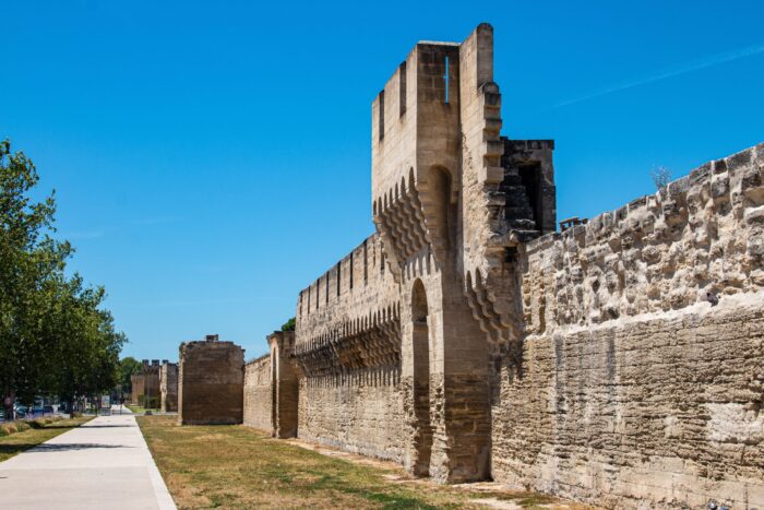 Provence Avignon City Wall Wall Old South France