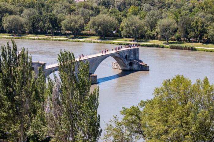 Provence Rhone Avignon Bridge South France Summer