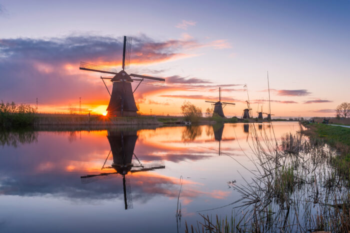 Overwaard Windmills at Kinderdijk