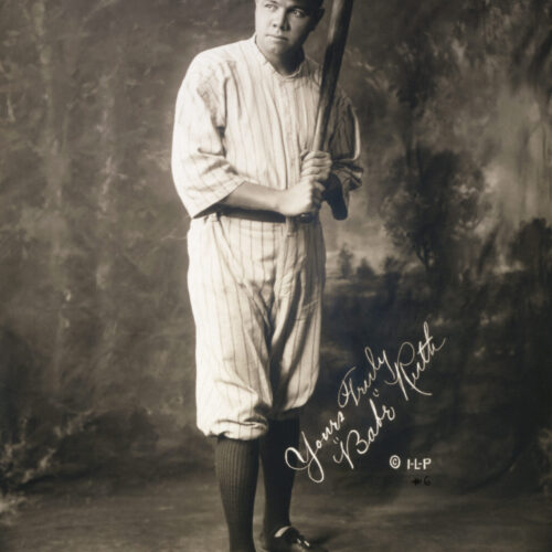 Babe Ruth as a member of the New York Yankees 1920