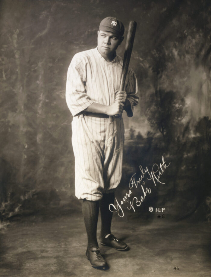 Babe Ruth as a member of the New York Yankees 1920