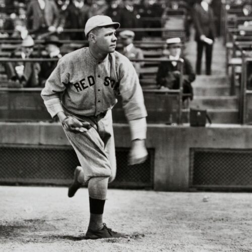 Babe Ruth Boston pitching
