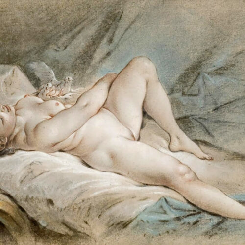 Venus Playing with Two Doves