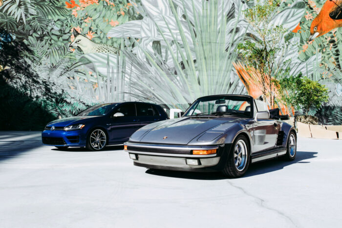 ferrari daytona Convertible Coupe Parked On Gray Concrete Pavement Photographic Print Poster