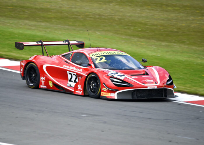 Red And White Ferrari F 1 On Race Track Photographic Print Poster