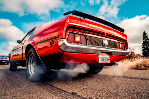 Red Chevrolet Camaro