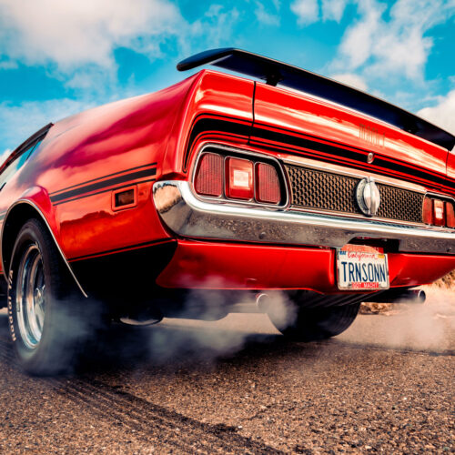 Red Chevrolet Camaro