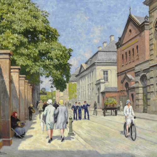 Paul Fischer – View from Bredgade at the Church of Saint Ansgar in Copenhagen