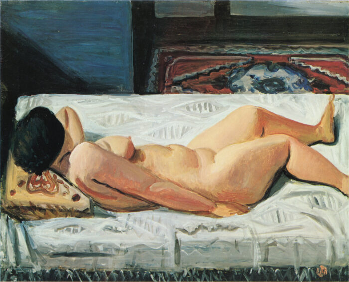 Koide Narashige 1929 Nude and White Sheet