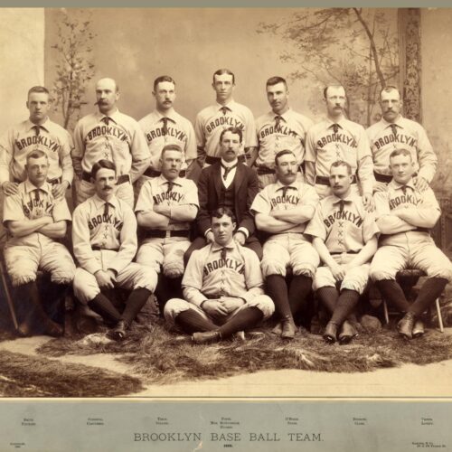 1898 Brooklyn Bridegrooms Baseball Poster – Vintage Sports Art Print