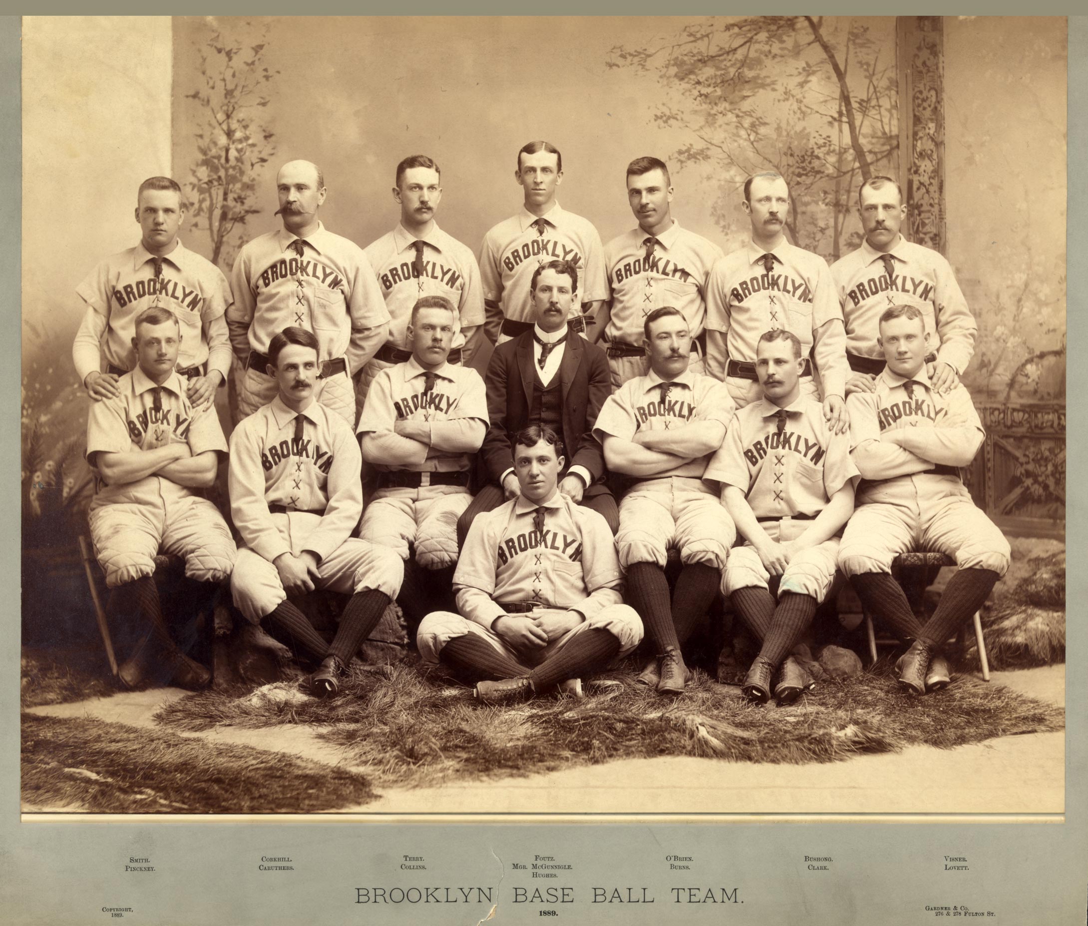 1898 Brooklyn Bridegrooms Baseball Poster – Vintage Sports Art Print