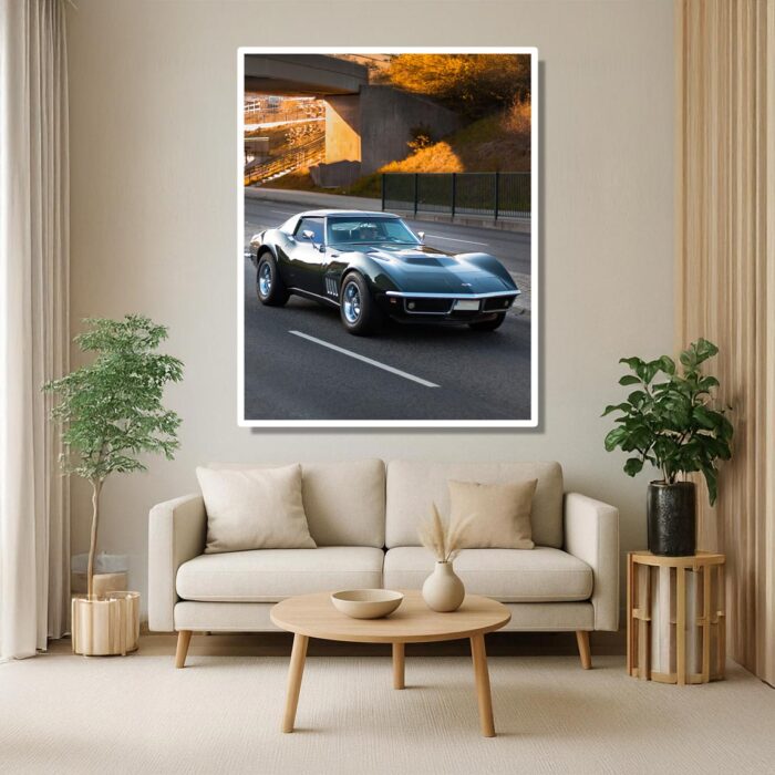 1969 Chevrolet Corvette Stingray C3 Poster – Classic Muscle Car Wall Art - Image 2