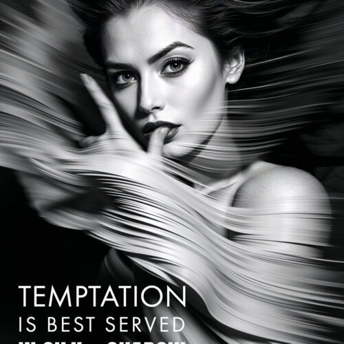 Temptation Is Best Served in Silk and Shadow – Seductive Noir Inspired Art Print