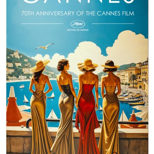 Cannes 70th Anniversary – Vintage Glamour French Riviera Poster