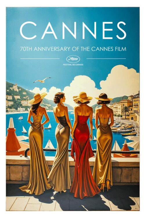Cannes 70th Anniversary – Vintage Glamour French Riviera Poster