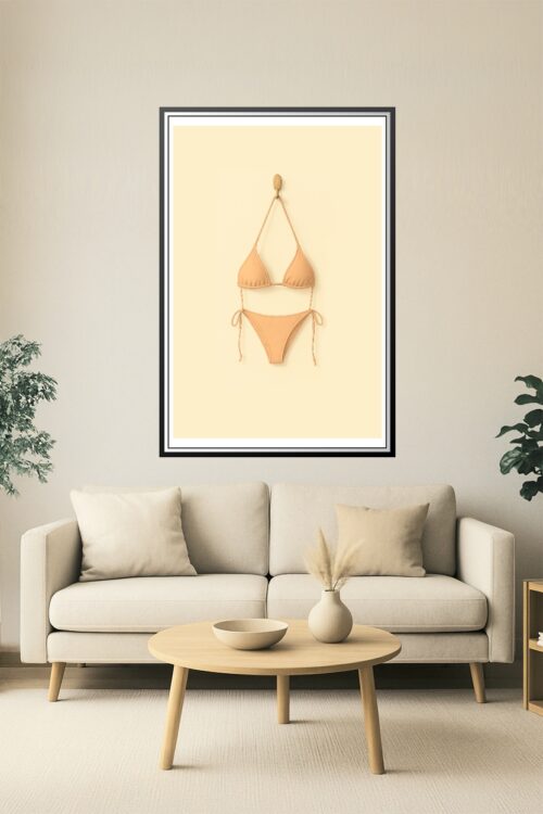 Minimalist Bikini Poster – Modern Wall Art for Beach Lovers & Summer Aesthetics picture