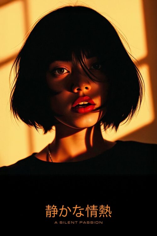A Silent Passion – a Mysterious Young Intimate Woman Portrait Poster picture