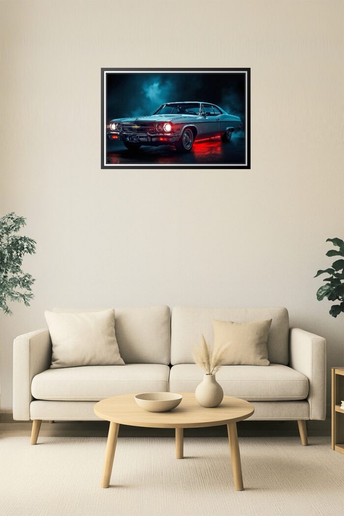 Futuristic Chevy Impala Poster – Supernatural Sci-Fi Night Edition picture