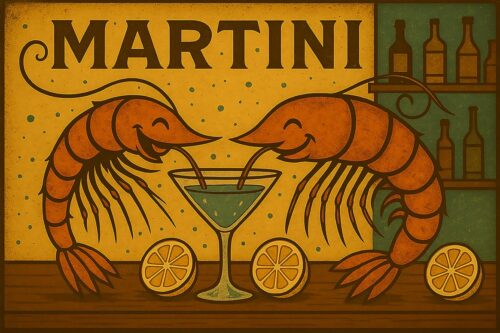 Shrimply Vintage – Martini Time for Two