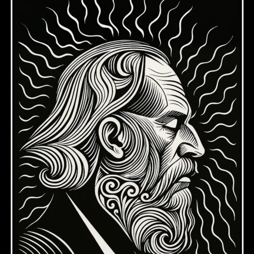 Intricate Abstract Line Art. Invite Silence. Inspire Wisdom.