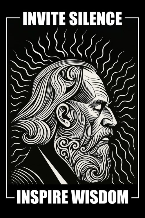 Intricate Abstract Line Art. Invite Silence. Inspire Wisdom.