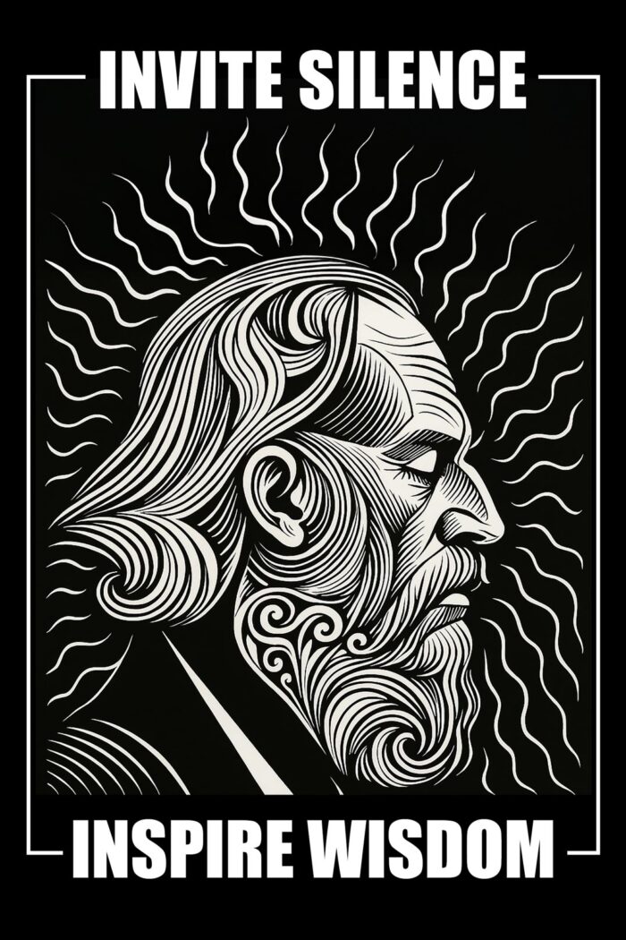 Intricate Abstract Line Art. Invite Silence. Inspire Wisdom.