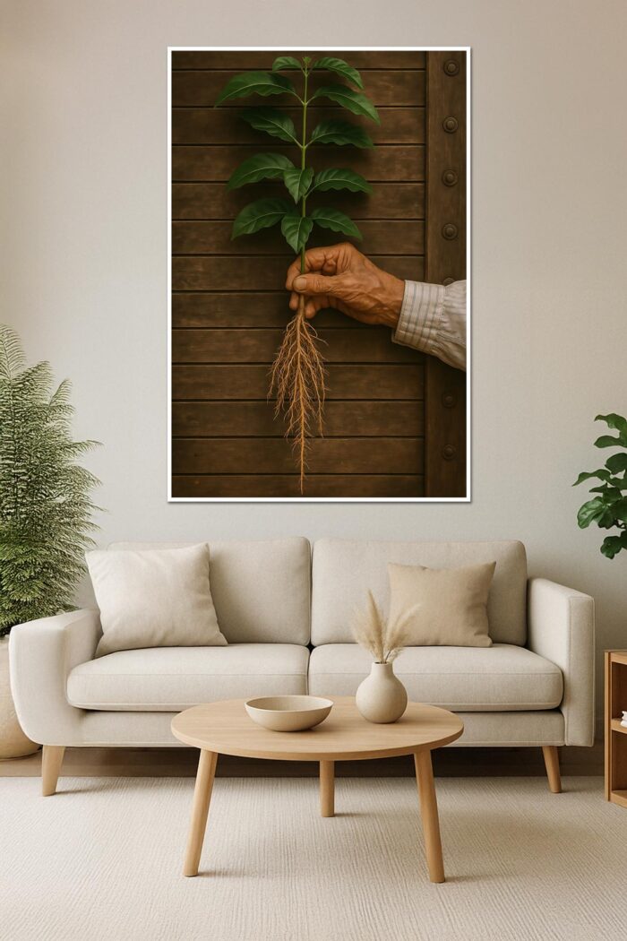 Rooted in Nature – Botanical Wall Art Print Rustic Nature Photography, Earthy Farmhouse Decor - Image 3