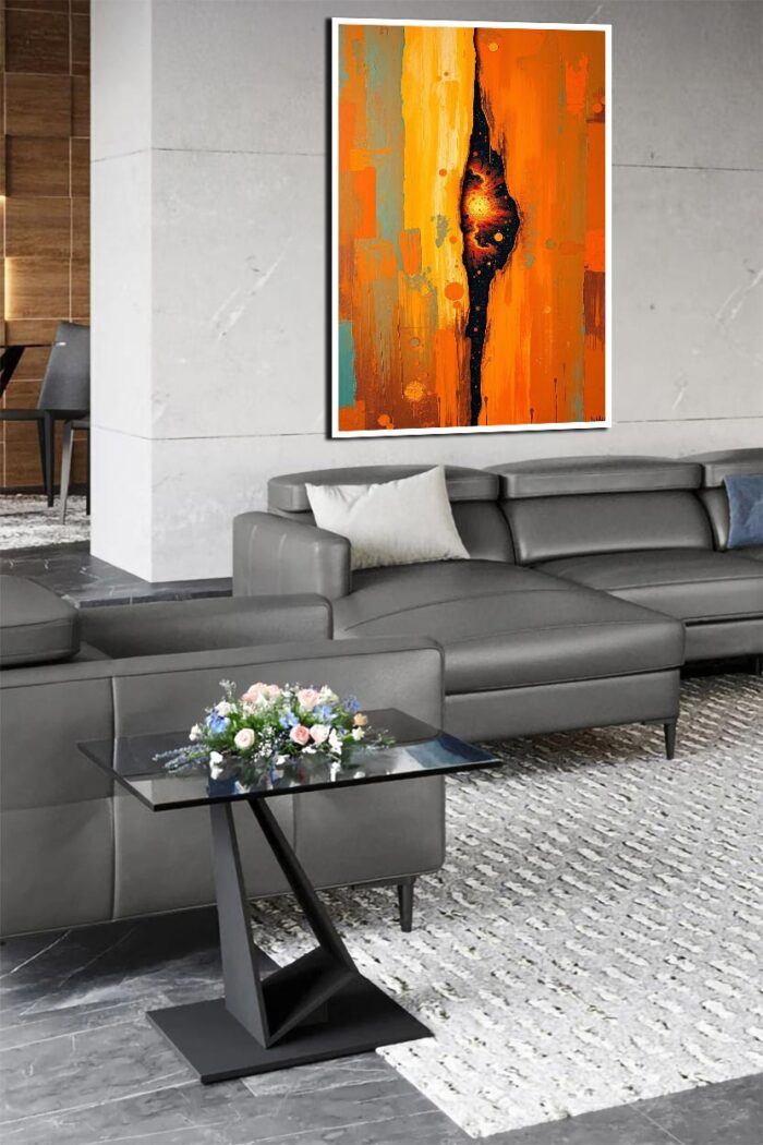 Shuttered Universe – Abstract Cosmic Acrylic Wall Art - Image 3