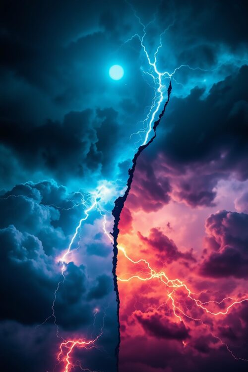 Celestial Clash: The Fury of the Heavens