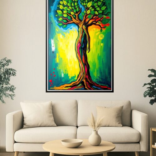 Tree of Life – Abstract Human Nature Fusion Poster picture