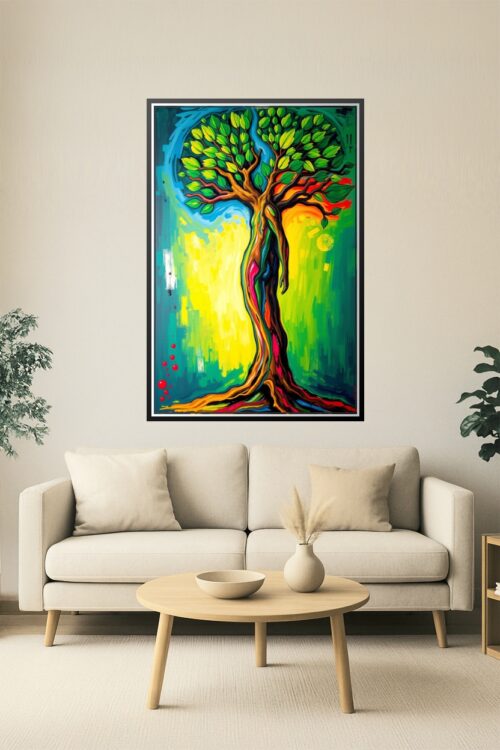 Tree of Life – Abstract Human Nature Fusion Poster picture